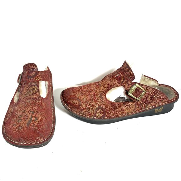 Alegria Classic Golden Girl Shearling Clogs Size 41 EU Or 10-10.5 US Women’s - Picture 1 of 16